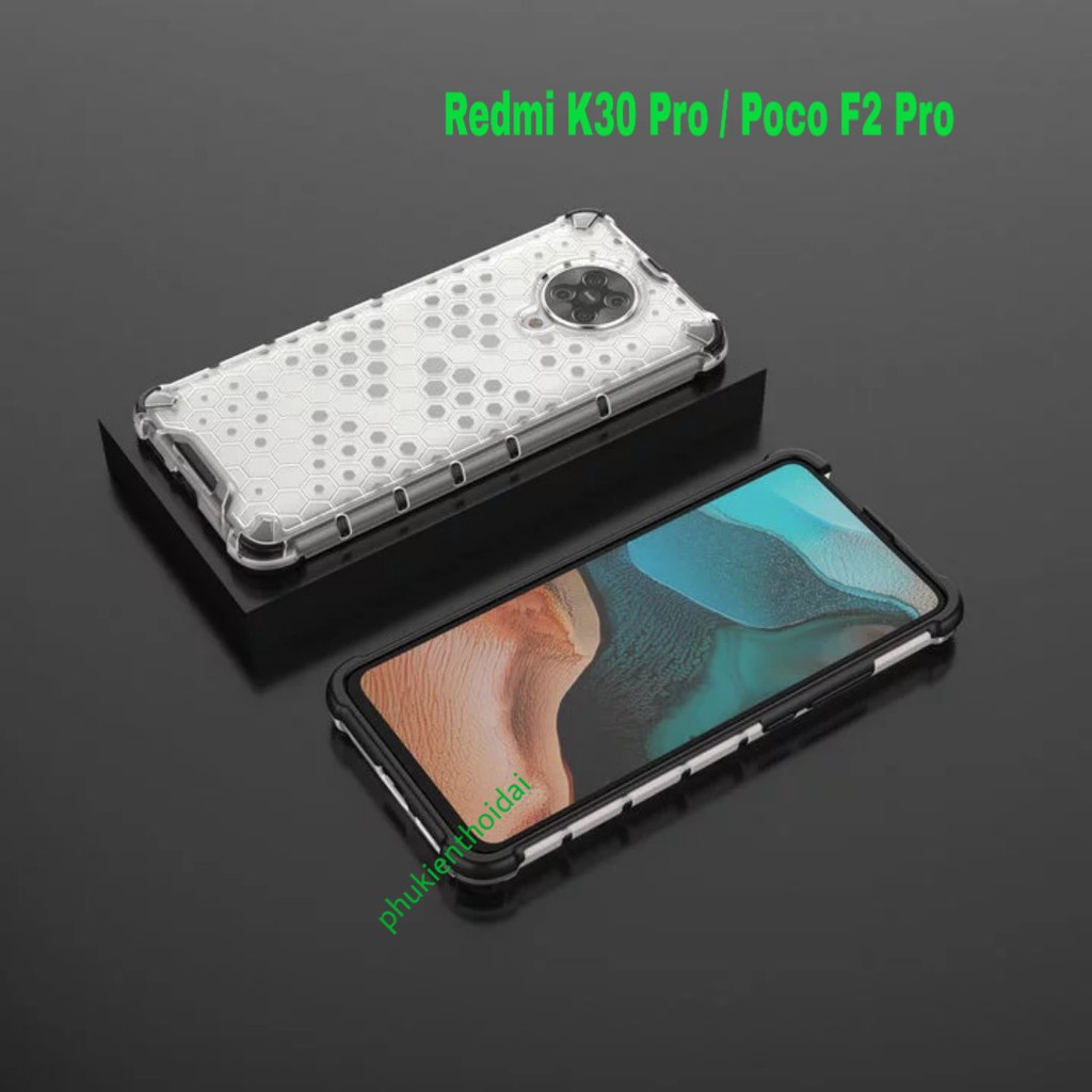 Ốp lưng Redmi K30 Pro / Poco F2 Pro / K40 Gaming / K50 / K50 Gaming / K50 Ultra / K60 chống sốc vân tổ Ong kiểu dáng UAG