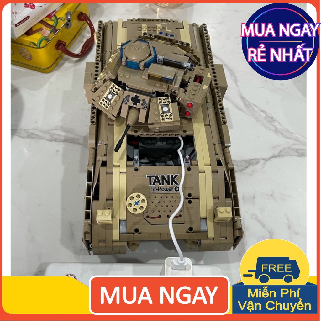Mô hình lắp ghép xe tank M2A2-Lego lắp ghép điều khiển từ xa-Hàng cao cấp. Bảo hành 12 tháng toàn quốc