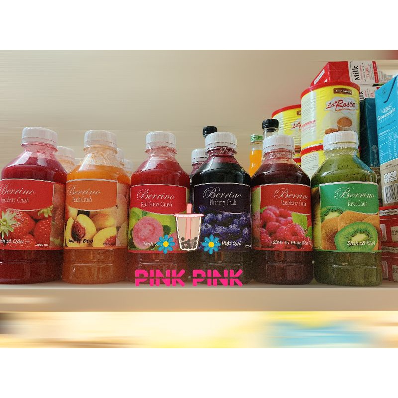 SINH Tố BERRINO NGUYÊN LiỆU PHA TRÀ TRÁI CÂY, TRÀ SỮA