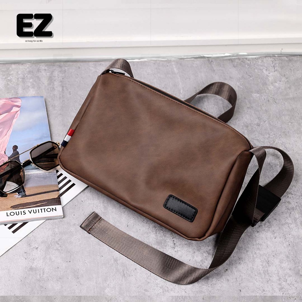 Túi đeo chéo unisex da PU cao cấp TD05 chống thấm nước, Túi xách nam đeo chéo hàn quốc, Túi chéo da thời trang