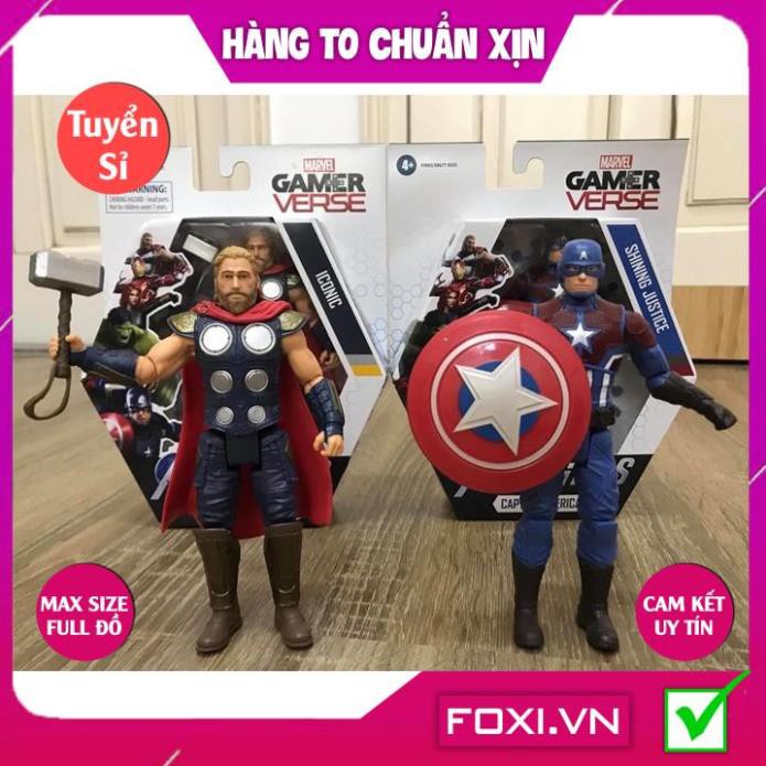 [FREESHIP HÀNG ĐẸP] Anh hùng Marvel-Captain america/thor-Đồ chơi cho bé đầy sáng tạo-thông minh-vui nhộn