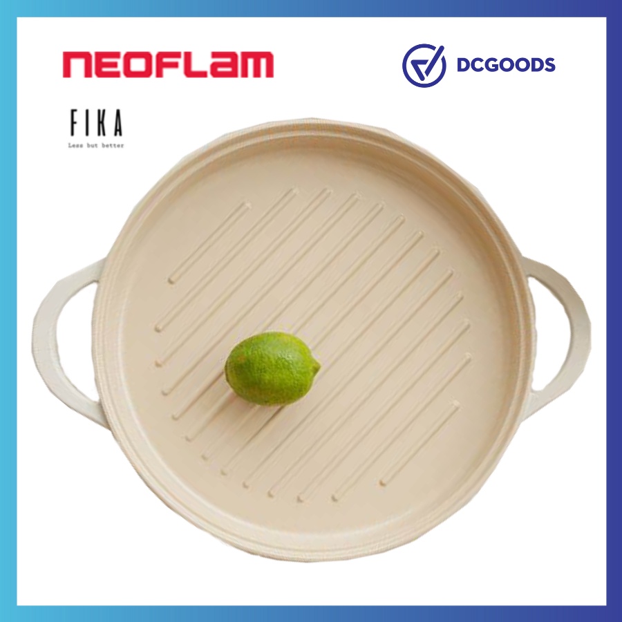 Chảo nướng đúc nguyên khối bọc gốm Fika size 26cm - Chảo nướng Hàn Quốc