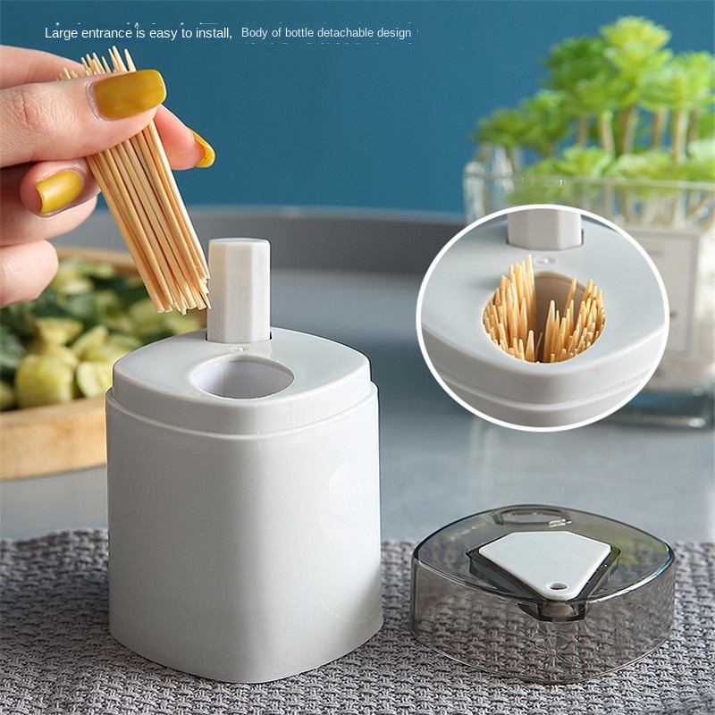 Hộp Đựng Tăm Xỉa Răng Dạng Nhấn Tự Động Sáng Tạo Cho Phòng Khách