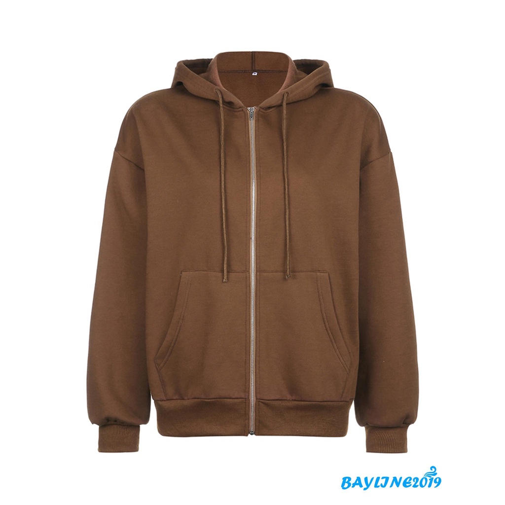 Áo Khoác Dài Tay Có Mũ Phong Cách Thời Trang Hàn Quốc Dành Cho Nữ