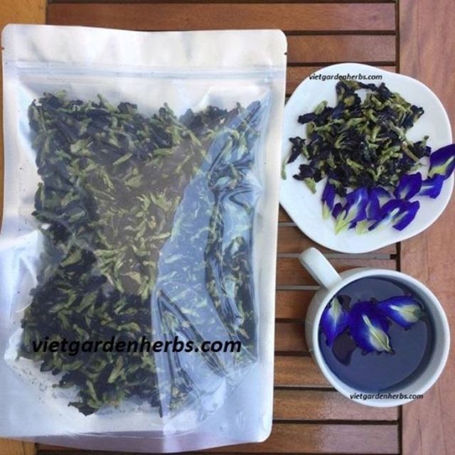 100g hoa đậu biếc khô đóng túi zip thường loại 1