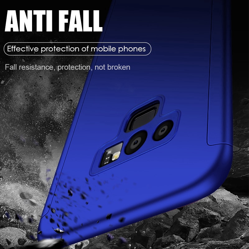 Ốp điện thoại cứng bảo vệ 360 độ cho Samsung Galaxy S8 S9 S10 Plus S10E