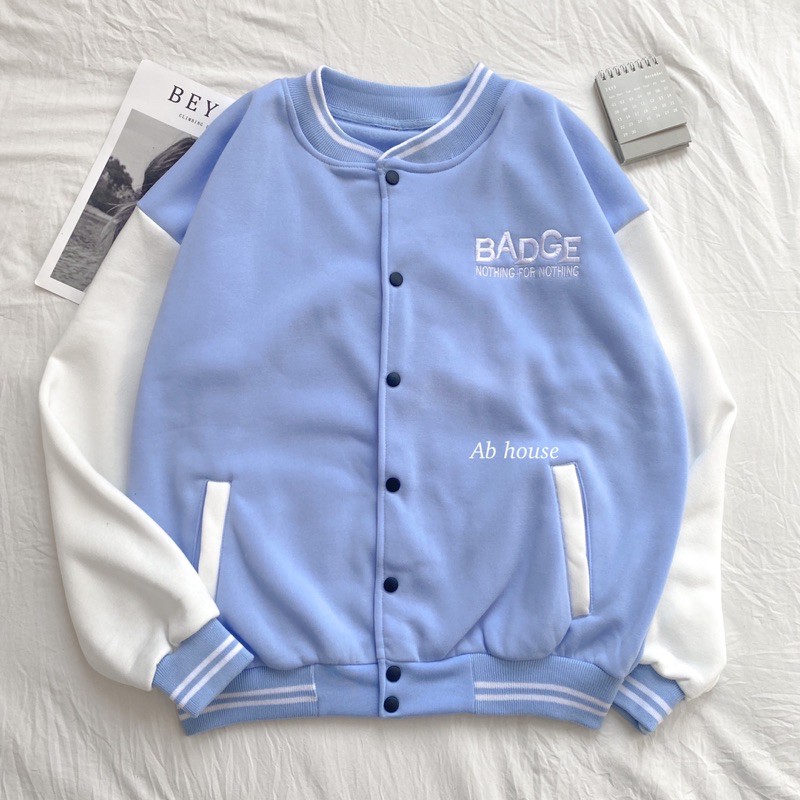 Áo Bomber Nỉ Bông BADGE Nam/Nữ Unisex | BigBuy360 - bigbuy360.vn