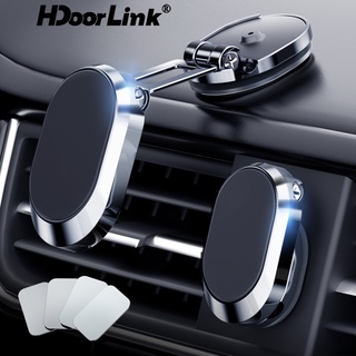 Giá đỡ điện thoại từ tính HDOORLINK có thể xoay 360 độ và điều chỉnh tiện lợi trên xe hơi