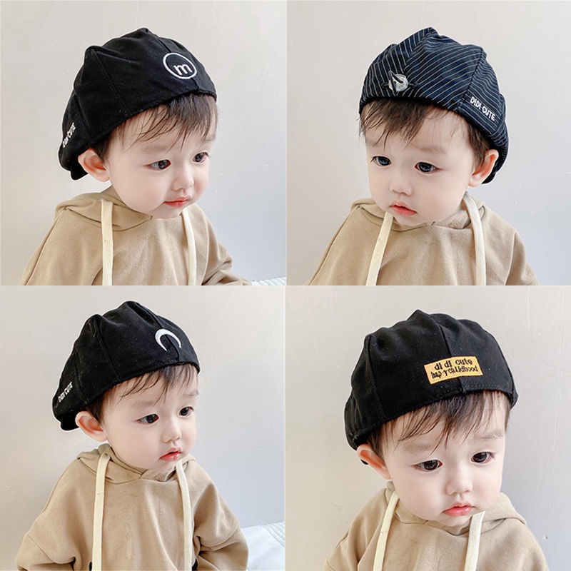 Nón Beret Mỏng Dễ Thương Thời Trang Xuân Thu Cho Bé Trai Và Gái