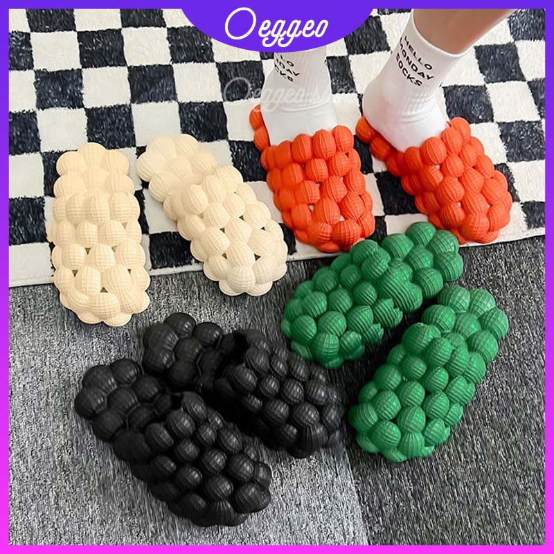 Oeteo Dép Đi Biển Mũi Tròn Chống Trượt Sáng Tạo Cho Nam Nữ