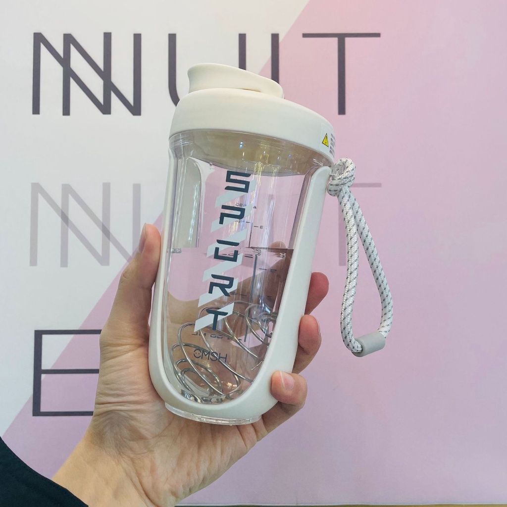 Bình nước thể thao, bình đựng nước nhựa tập gym cao cấp  590ml Chống Rò Rỉ Nitrogen071