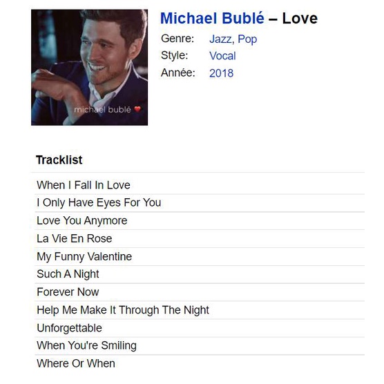 Đĩa Than Michael Buble – Love