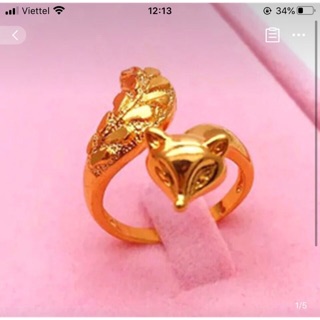 Nhẫn hồ ly chúa đôi xoè đẹp