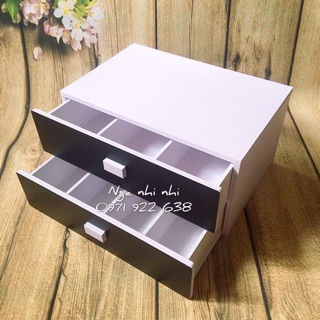 Tủ đựng tiền 2 hộc đen