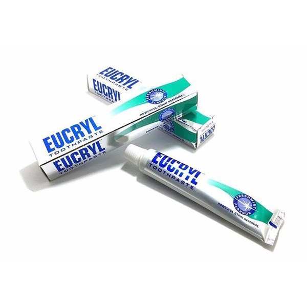 Kem đánh răng làm trắng sáng răng & thơm miệng Eucryl - Anh Quốc 62gram/tuýp