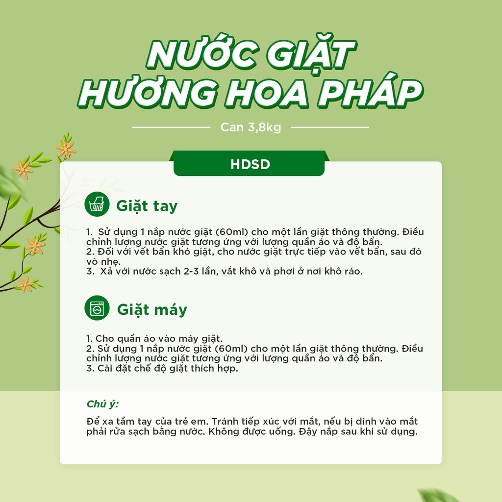 Nước Giặt Hương Nước Hoa 3,8Kg DƯỢC BẢO CHÂU Đánh Bay Vết Bẩn Lưu Hương Lâu Vải Siêu Mềm Mịn