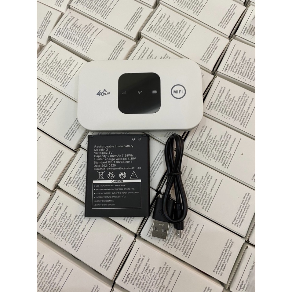 Bộ phát wifi dùng sim 4G ZTE MF800, bộ phát wifi 4G du động, pin 2100mAh, hỗ trợ lên đến 10 thiết bị