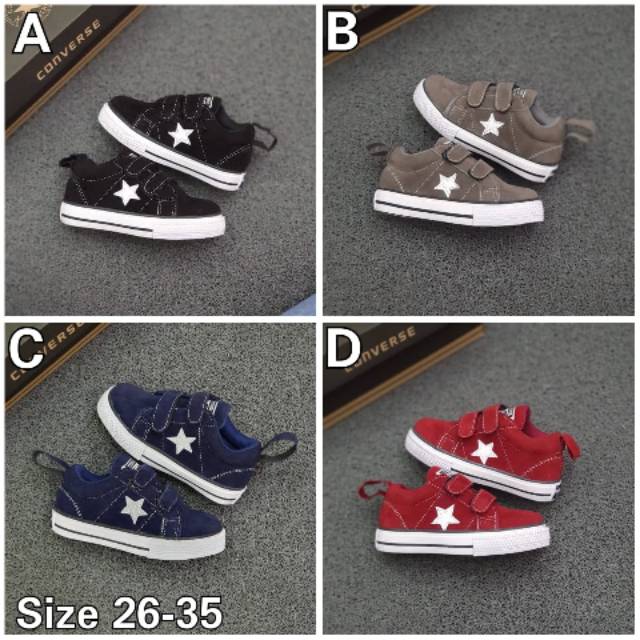 Giày Converse One Star Quai Dán Thời Trang Cho Bé