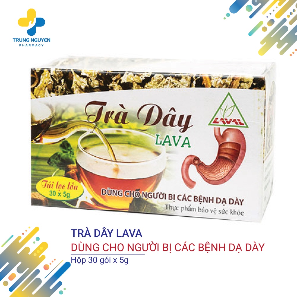 Trà Dây LaVa - Gỉai Pháp Cho Viêm Loét Dạ Dày Và Khuẩn HB - Hộp 30 Gói Túi Lọc