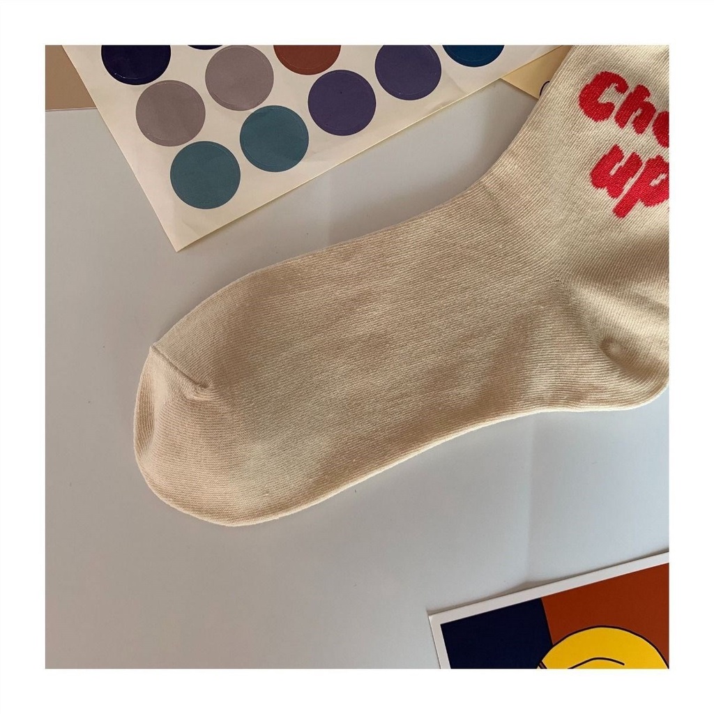 Vớ WAFNHA D461 in chữ dễ thương dành cho nữ