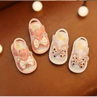 Giày tập đi đế cao su mềm cho bé gái-809