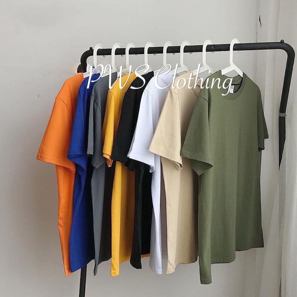 Áo Thun Basic Trơn Unisex [Nhiều Màu]