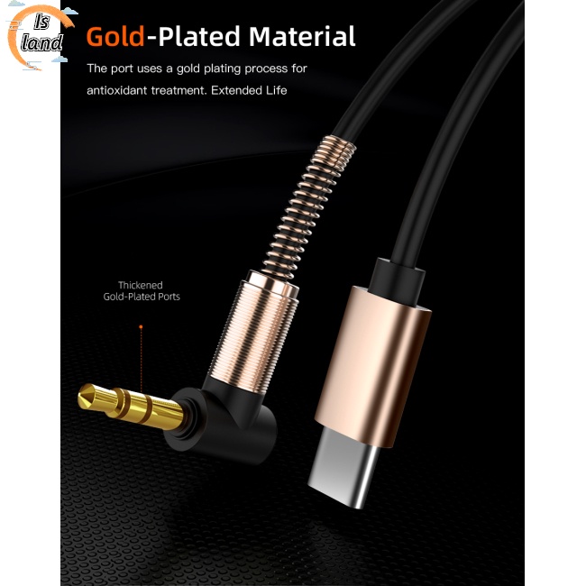 Dây Cáp Âm Thanh USB Type C Với Giắc Cắm 3.5mm Chuyên Dụng Dành Cho Huawei Xiaomi Samsung
