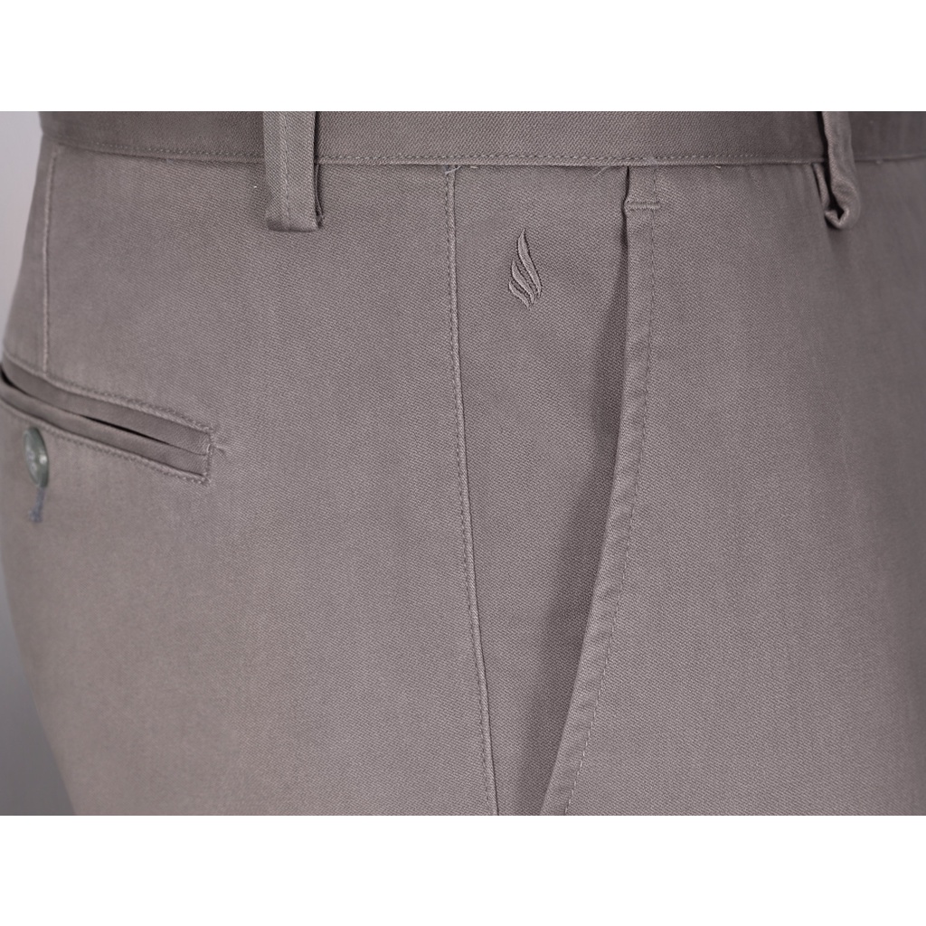 Quần Kaki Nam Dáng Slim Trẻ Trung 1004 Chất Liệu Cao Cấp Màu Xám Đậm - Vulcano