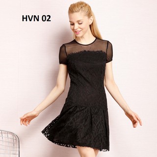 Siêu váy -Váy đầm phối ren chiết eo, hàng nhập, chất đẹp, mặc tôn dáng