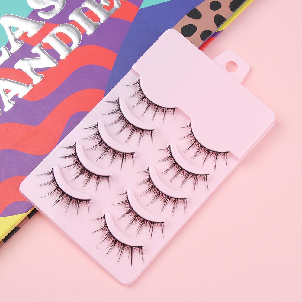 Bộ 5 Cặp Lông Mi Giả Dày Tự Nhiên Phong Cách Lolita