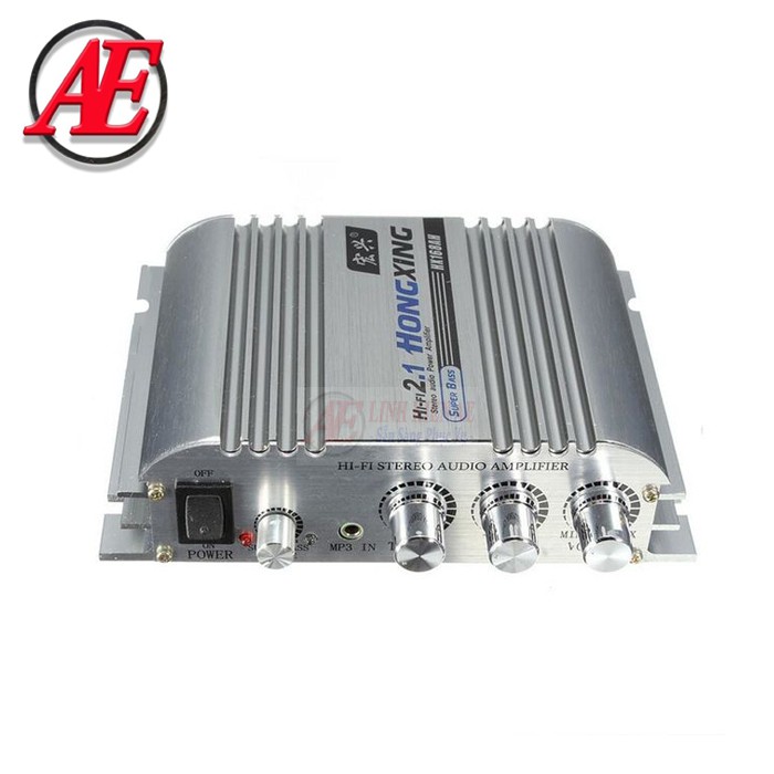 Âm Ly Công Suất Lớn Hi-Fi HongXing 500W FM/USB HX268 Ampli 12V Bao Phê