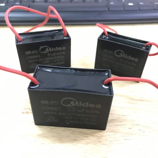 Tụ quạt trần điện cơ - Tụ quạt khởi động Midea 2 uf đến 2,5 uf
