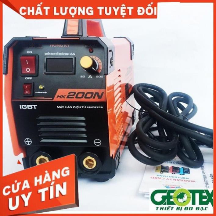 Máy hàn điện tử, Máy hàn que điện tử hồng ký HK-200N - CHỐNG GIẬT đảm bảo an toàn cho người sử dụng