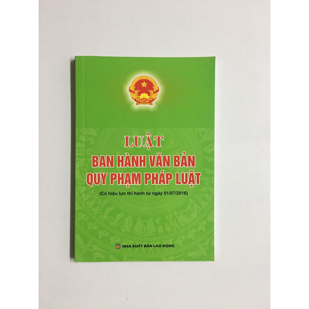 Sách Luật - Luật Ban Hành Văn Bản Quy Phạm Pháp Luật
