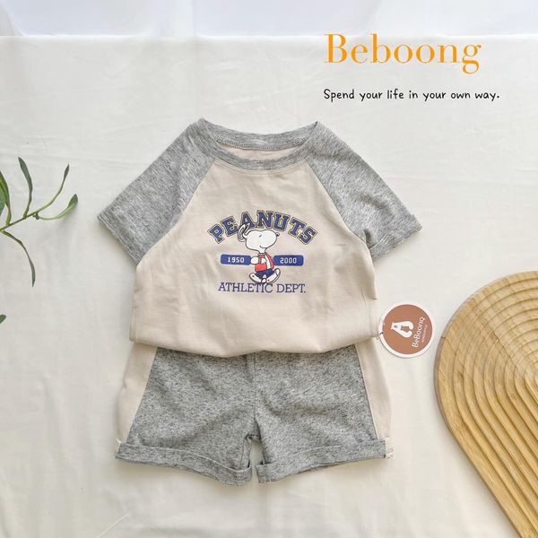 Bộ cộc tay Peanuts Bernie cho bé