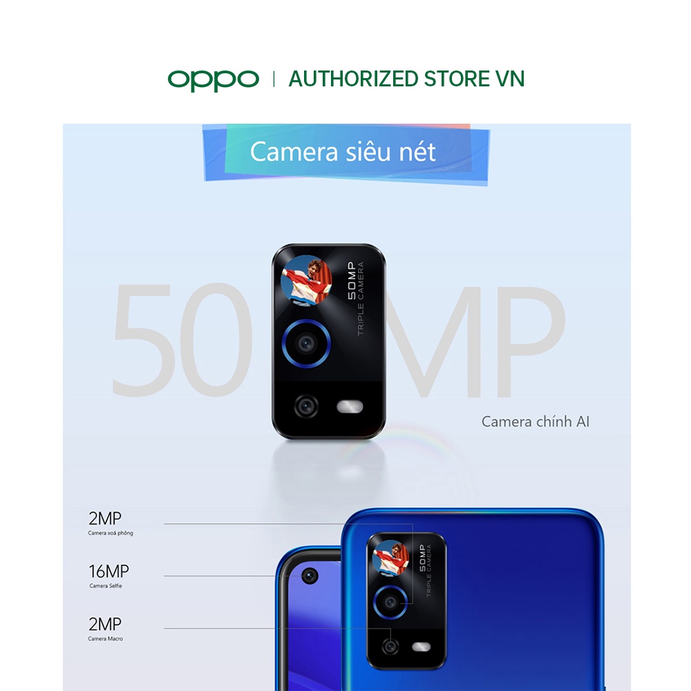 Điện thoại OPPO A55  - Hàng Chính Hãng
