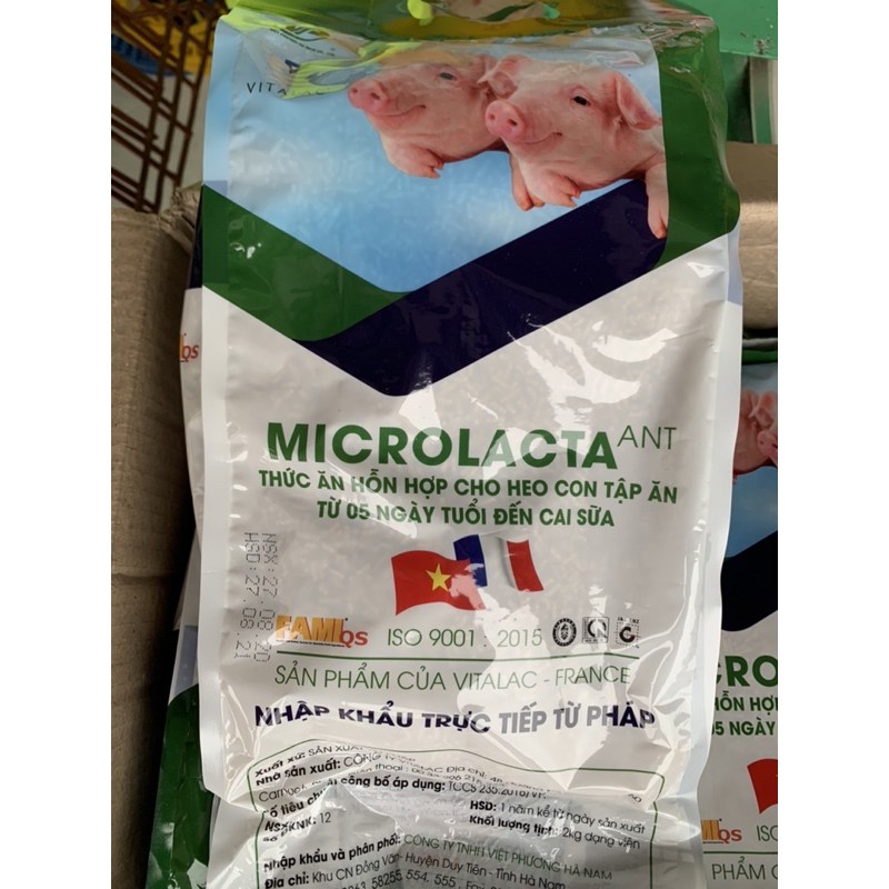 2kg MICROLACTA - thức ăn hỗn hợp cho chó con, heo con tập ăn