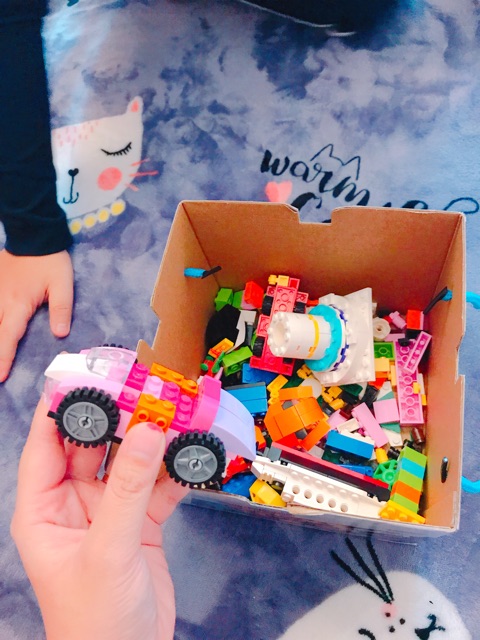 Thùng đồ chơi lego xếp hình 460 mảnh (hình chụp bóc mở sản phẩm )