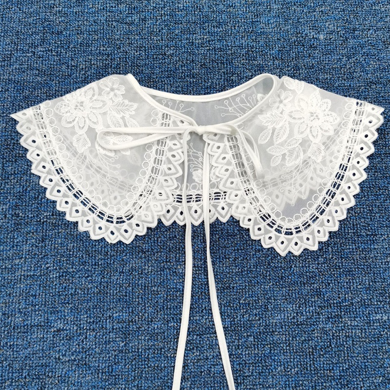 Cổ Áo Sơ Mi Giả Thêu Họa Tiết Thời Trang Mùa Hè Cho Nữ