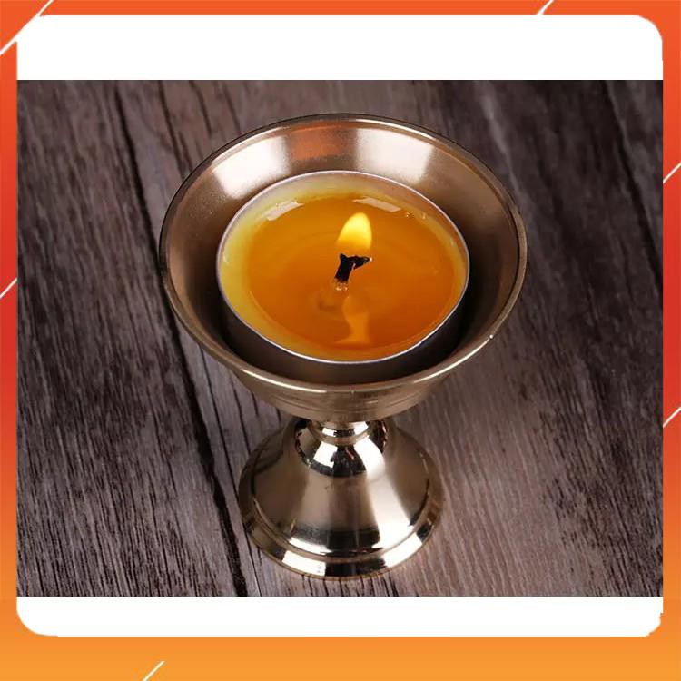 Bộ Ly Cúng Dường Chân Đèn Xi Vàng Trơn 6x5,5cm | BigBuy360 - bigbuy360.vn