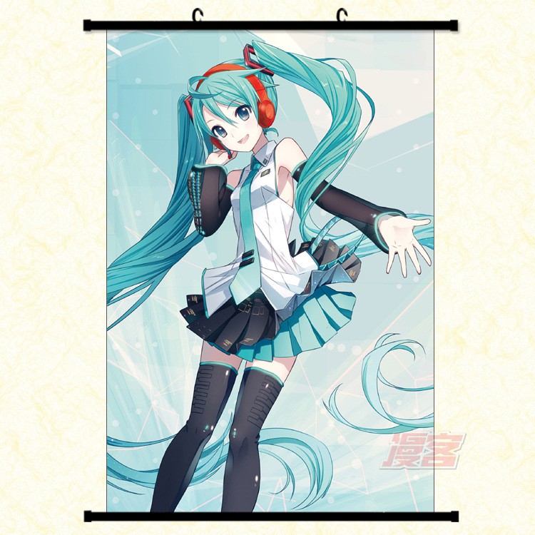 Tranh Treo Poster Hoạt Hình Anime Nhật Bản Hatsune Miku