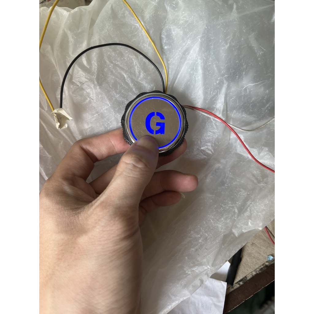 Nút Bấm Tròn Thang Máy, Nút Nhấn Tròn Thang Máy Có đèn Led Phi 35mm