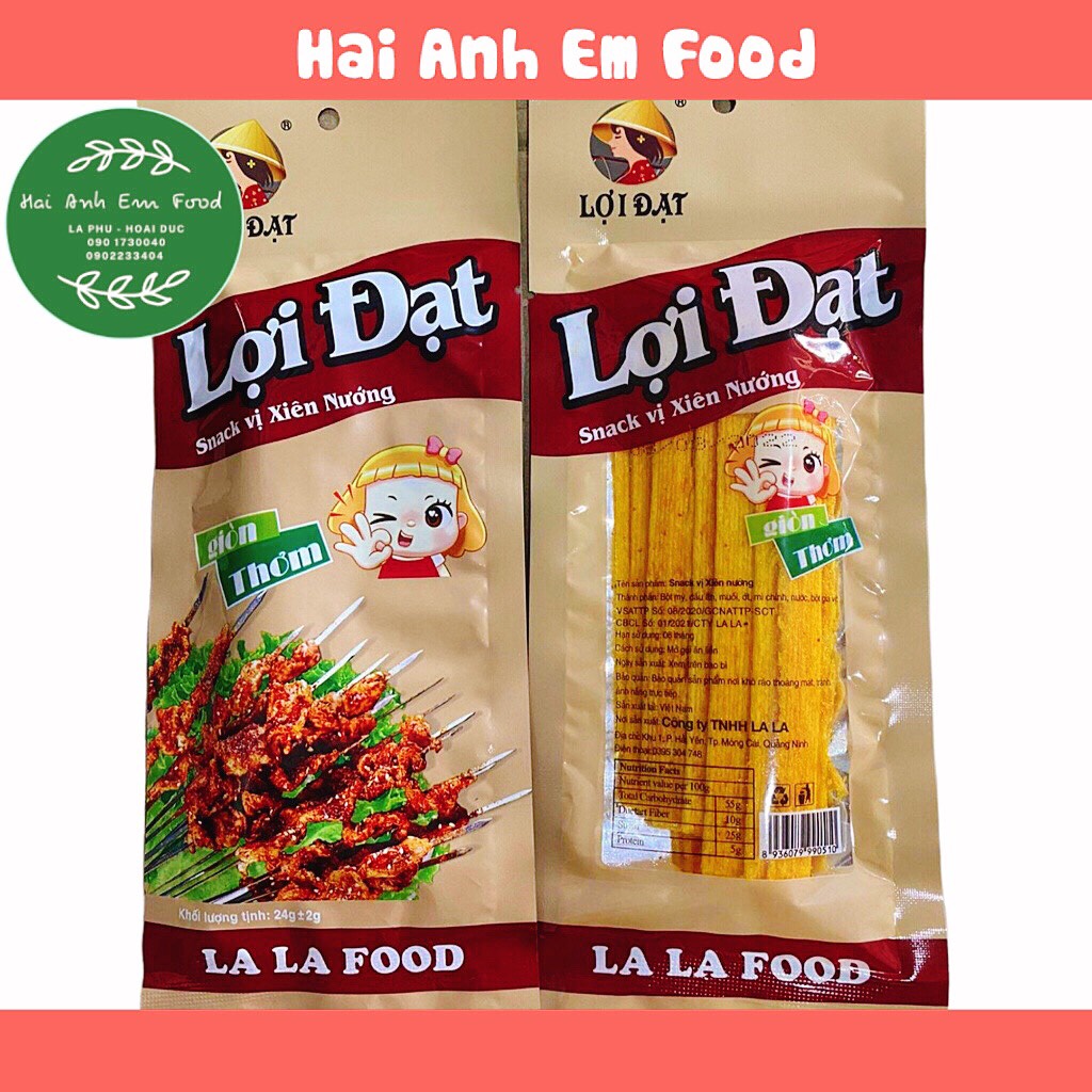 Gói snack vị thịt xiên nướng Lợi Đạt