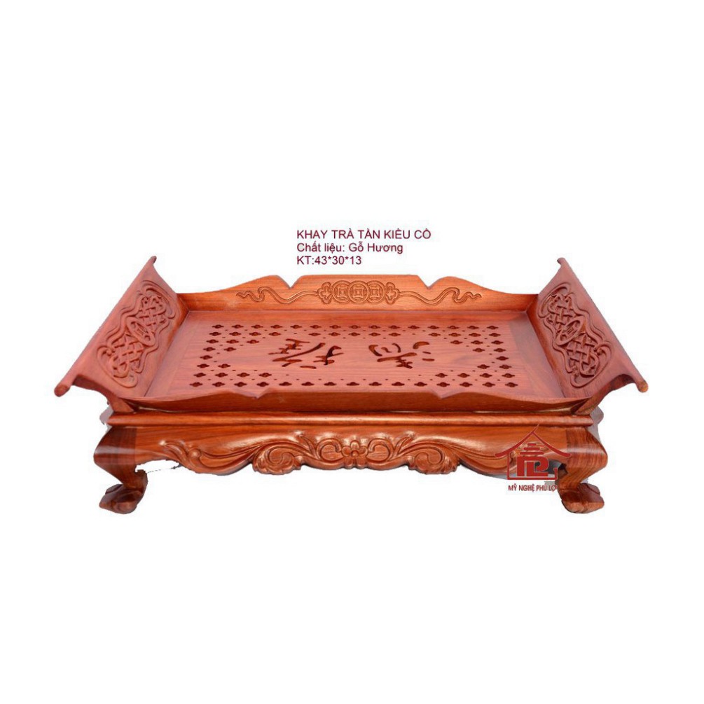 Khay trà Khổng Minh gỗ hương - CÓ BẢO HÀNH ĐỔI TRẢ