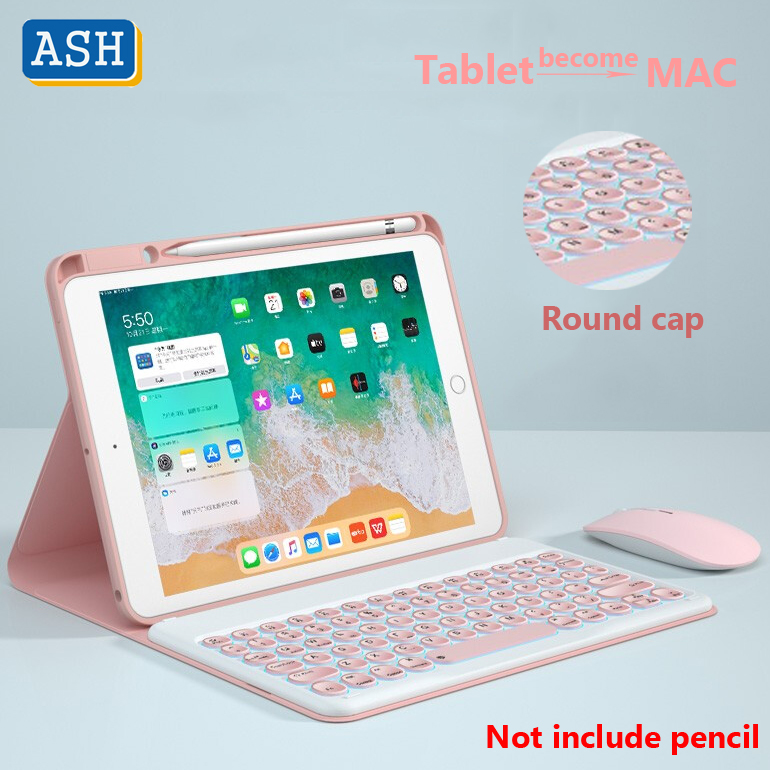 Bao da tpu nắp gập bàn phím bluetooth không dây có ngăn đựng bút chì cho xiaomi pad 5 pro 11 "mipad 5 pro pad 5 2021