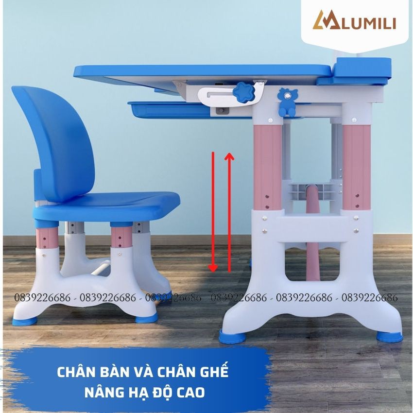 [size to + chống cằm ] Bộ bàn ghế học sinh chống gù chống cận B05 bàn học thông minh cho bé tăng chỉnh chiều cao cho bé | BigBuy360 - bigbuy360.vn