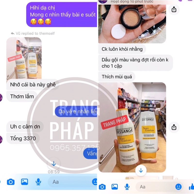 CẶP Dầu gội DESSAGNE