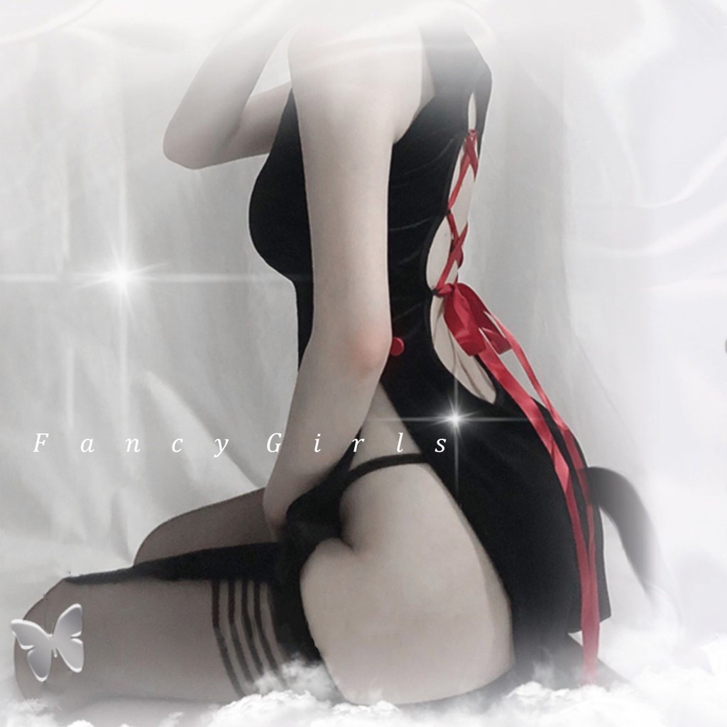 Đồ Ngủ Cosplay Sườn Xám Xẻ Tà thiết kế đan dây lưng sexy  kèm quần lót lọt khe hàng cao cấp | BigBuy360 - bigbuy360.vn