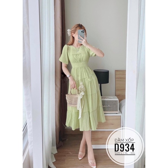 Đầm maxi xốp bigsize