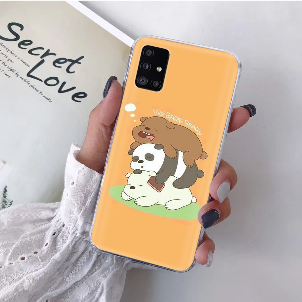 Ốp Điện Thoại Trong Suốt Họa Tiết We Bare Bear Cho Asus Zenfone 4 Selfie 3s Pro 3 Zoom Max Plus Pegasus 4s Tb147